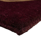 Kokosmat handgeweven hart rood 75cm