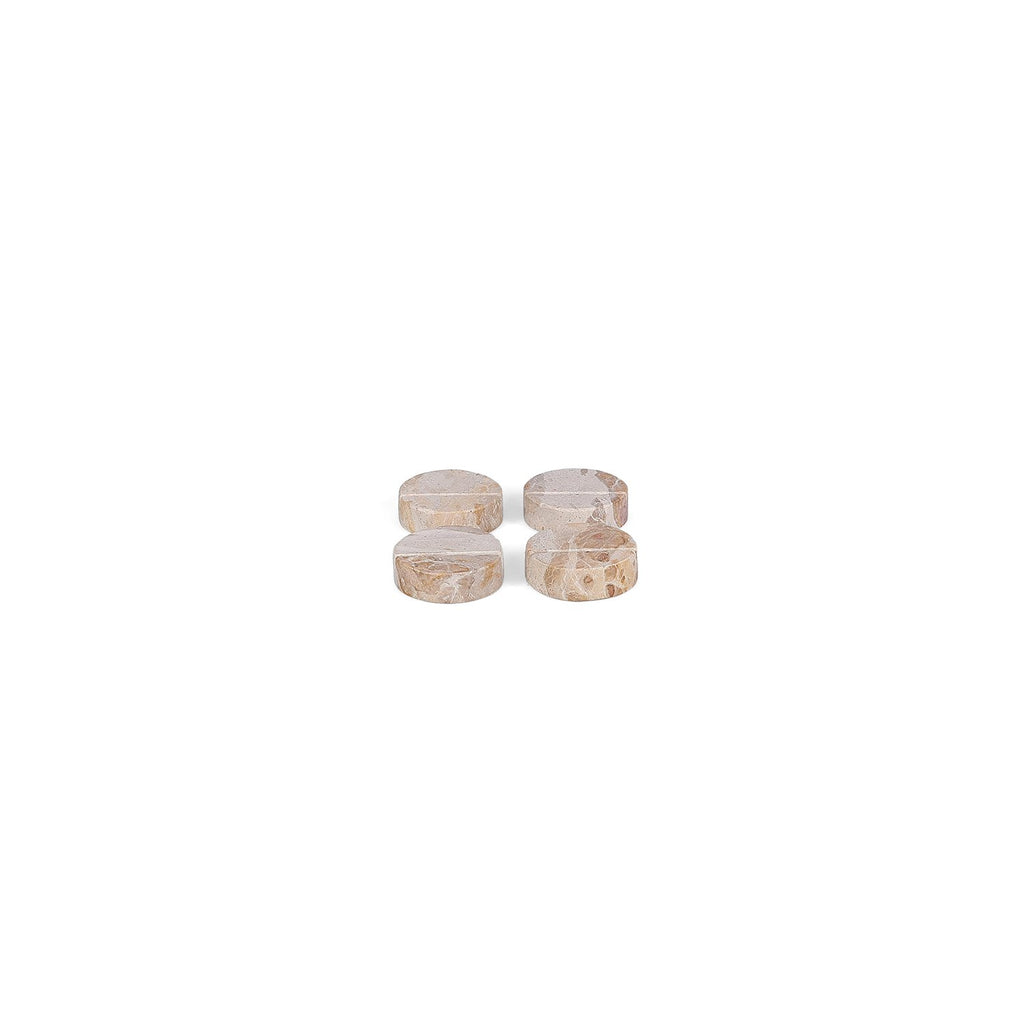 Naamkaarthouder 5cm marmerbeige Opus - Set van 4