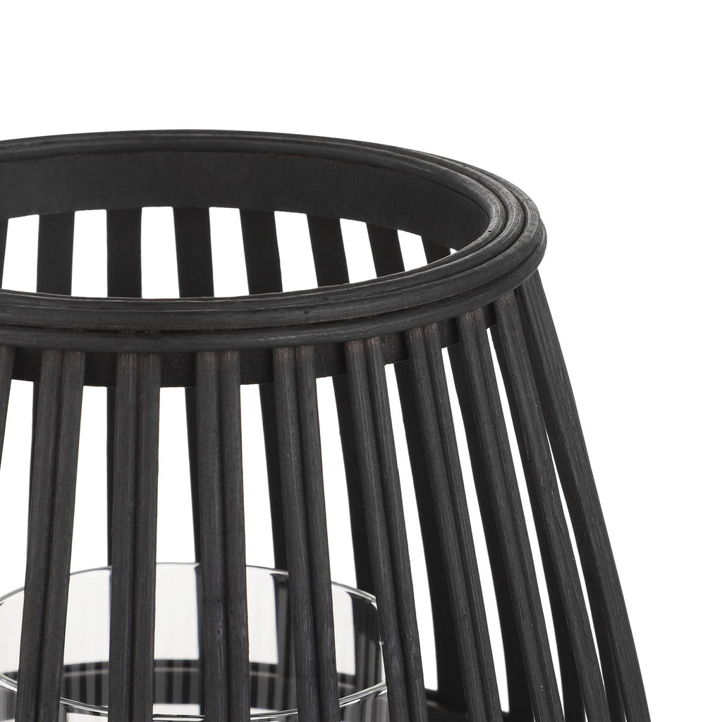 Windlicht Bunawan Zwart 22x20 cm