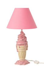 J-Line lamp Ijsje - polyresin - roze/beige