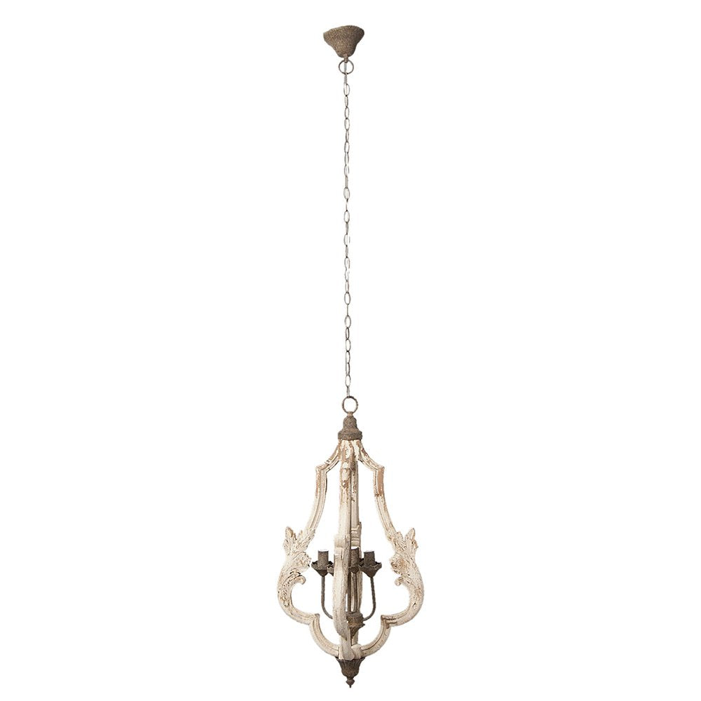 Hanglamp Ø 40x79 cm Wit Hout Hanglamp Eettafel