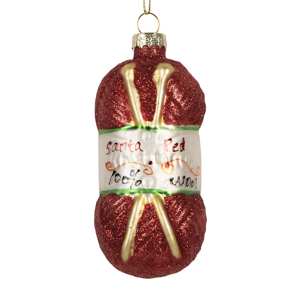 Kersthanger 8x8x8 cm Rood Glas