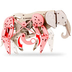 Mr. Playwood, 3D Houten Puzzel, Olifant/ Elephant, 10004, 50x27x35cm.