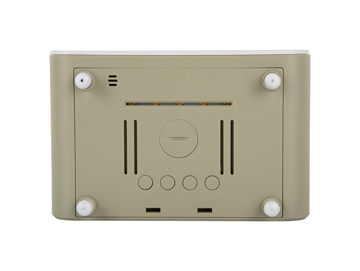 Wekker met dikke LED en telefoonoplader