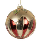 Kerstbal Ø 8x8 cm Goudkleurig Glas