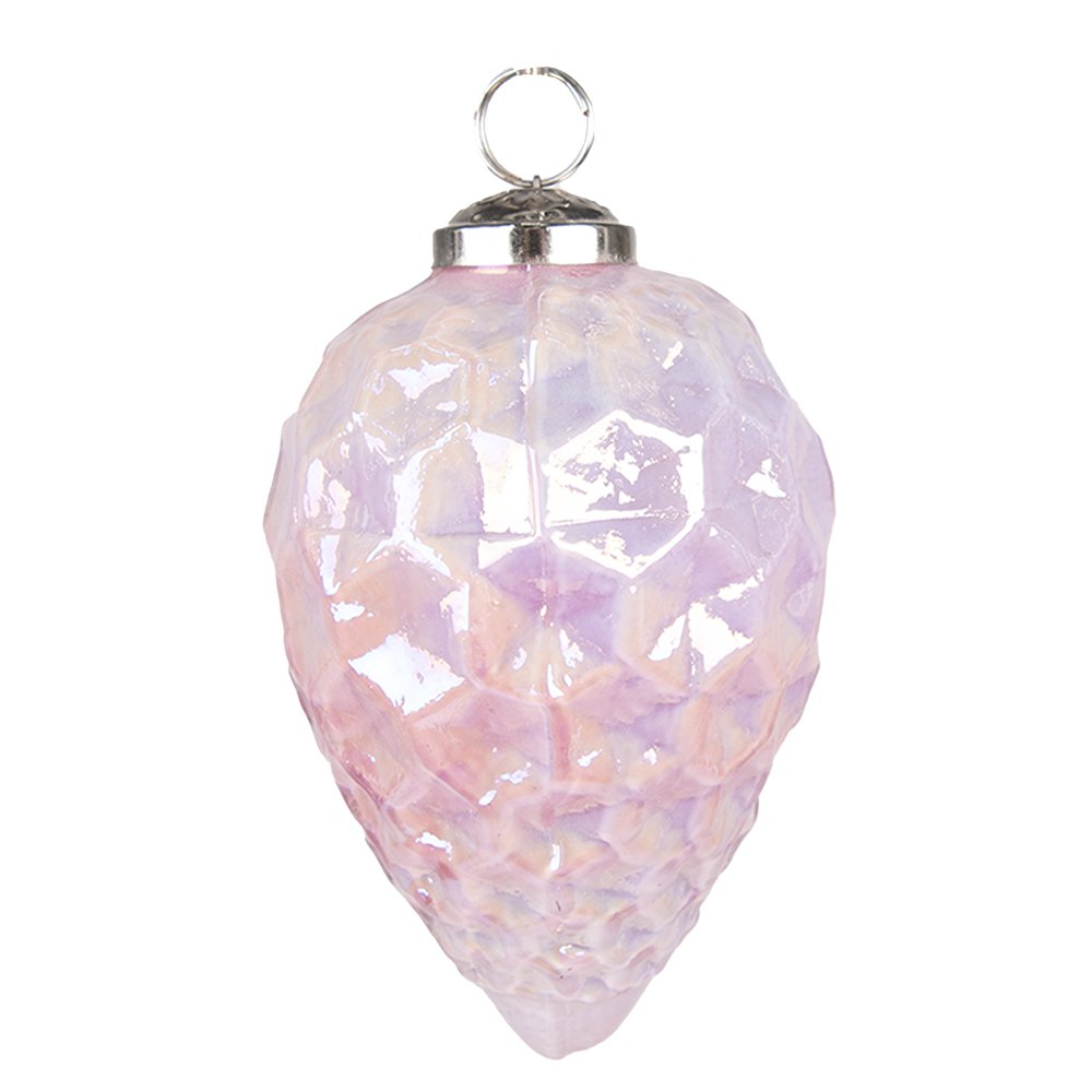 Kerstbal Ø 6 cm Roze Glas Kerstdecoratie