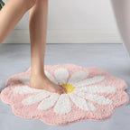 Leuke abstracte roze antislip wasbare bad- en deurmat | Sneldrogend, gemakkelijk schoon te maken vloerkleed, meerdere maten