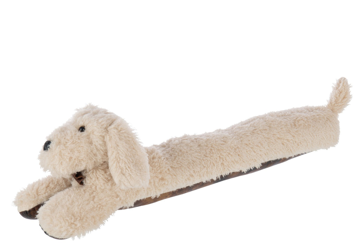 J-Line deurstopper Hond - polyresin - beige