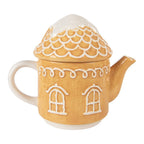 Tea for One Gingerbread house 550 ml / 450 ml Bruin Keramiek