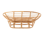 J-Line Rotan zetel - met kussen - jute/ textiel - naturel