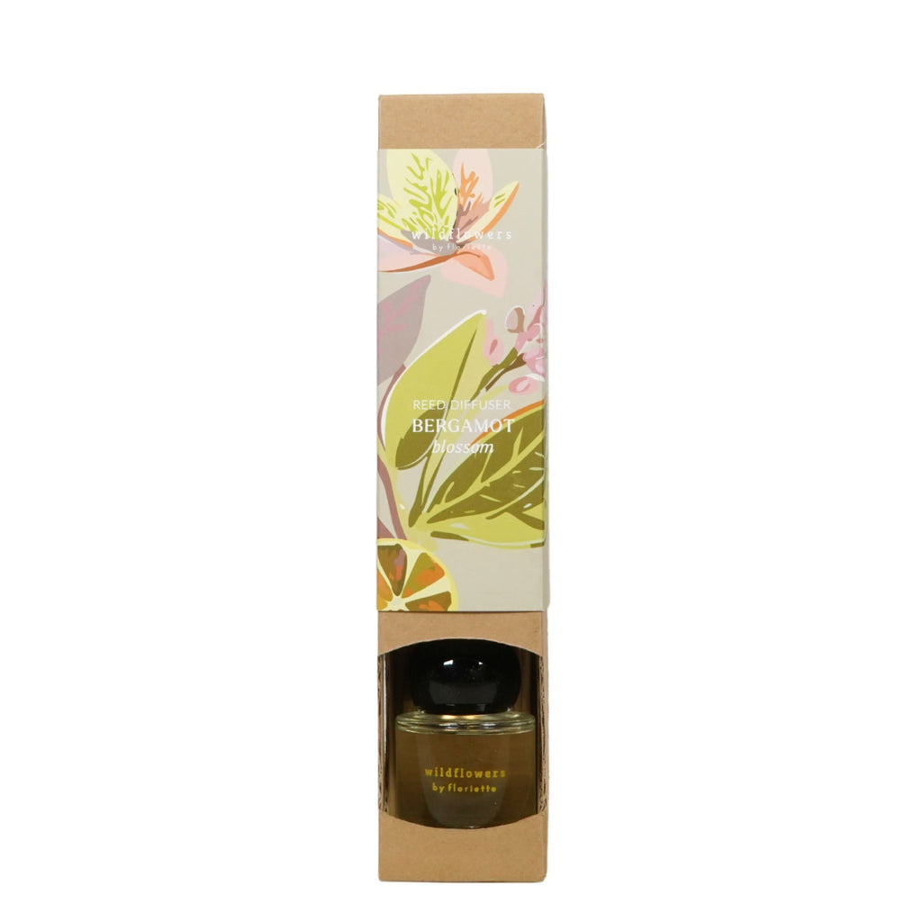 Rietverspreider met gedroogde bloemen 50ML - Bergamotbloesem