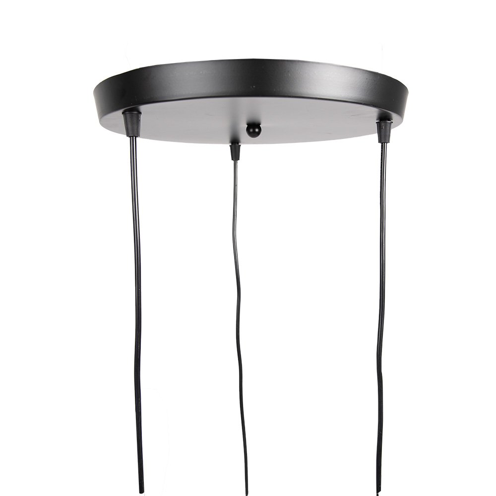 Hanglamp Ø 35x110 cm Zwart Metaal Hanglamp Eettafel