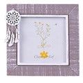 Fotolijst 10x10 cm Grijs Wit Hout Dromenvanger Fotokader