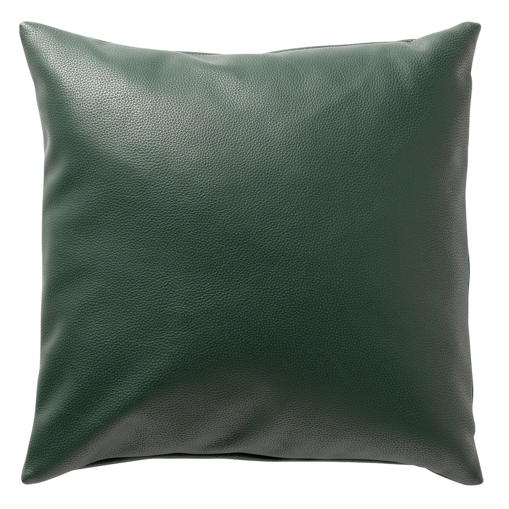 Nederlands Decor Jared - Cushion 45x45 cm - Lederen look - Solid Color - Garden Topiary - Green