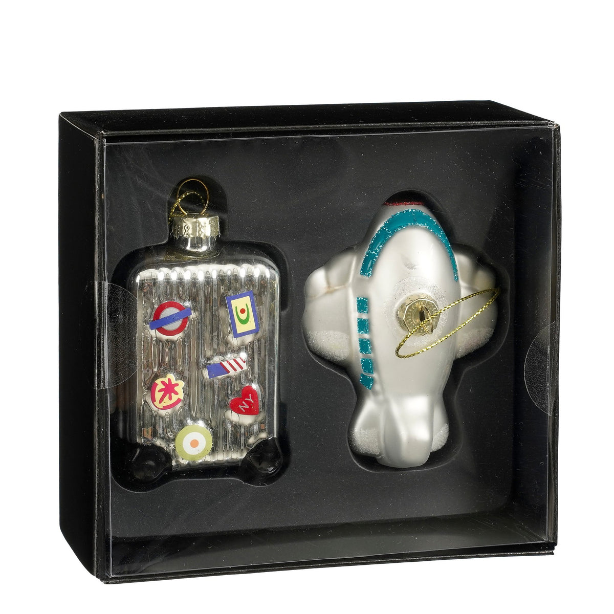 Ornament koffer vliegtuig