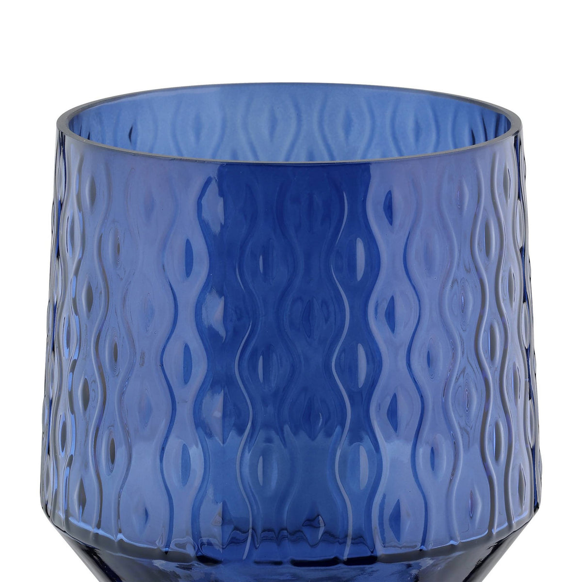 Windlicht Bezamby Blauw 14x14cm