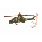 Bouwpakket Apache Helikopter-hout- kleur