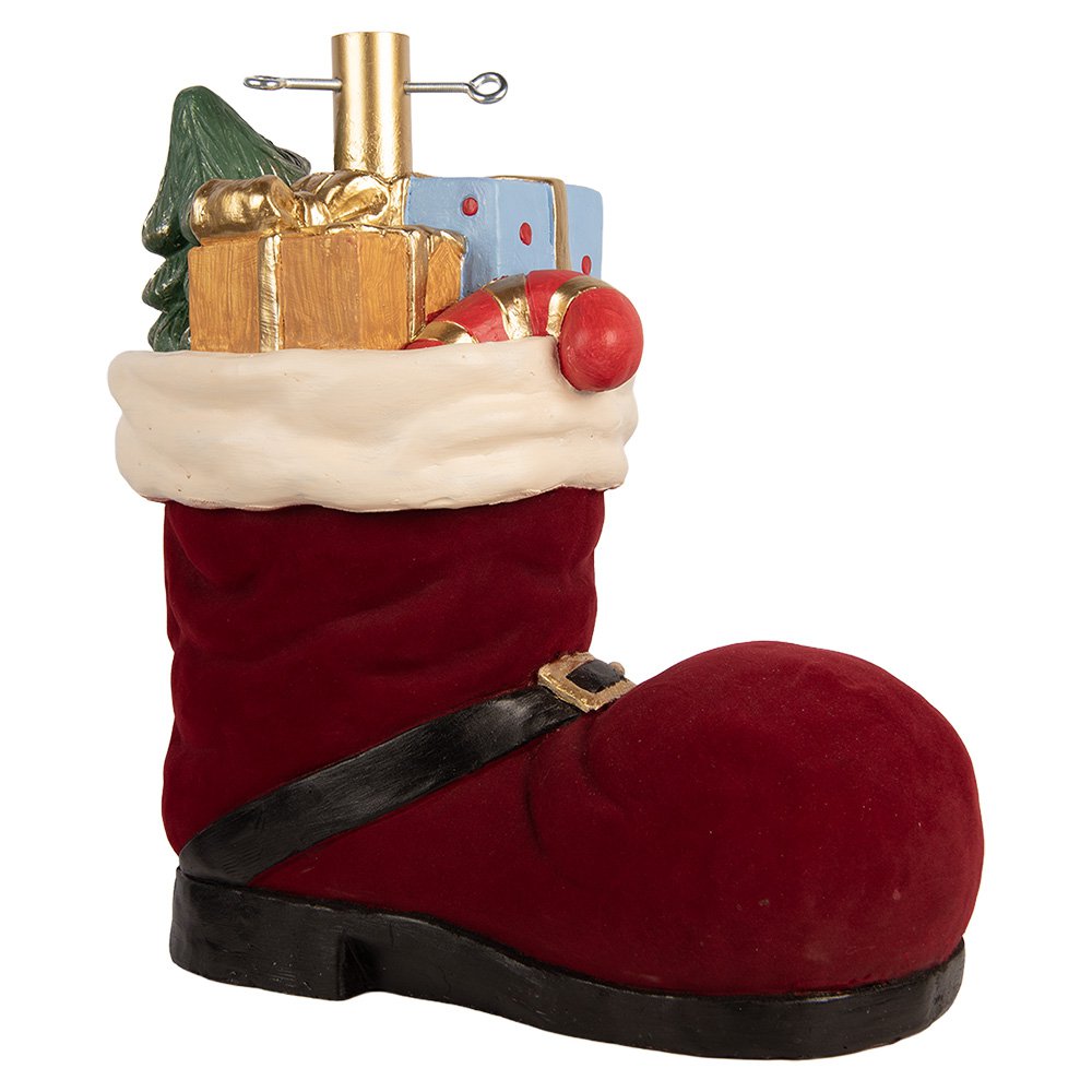 Kerstboom Standaard Laars 39x21x45 cm Rood Keramisch materiaal