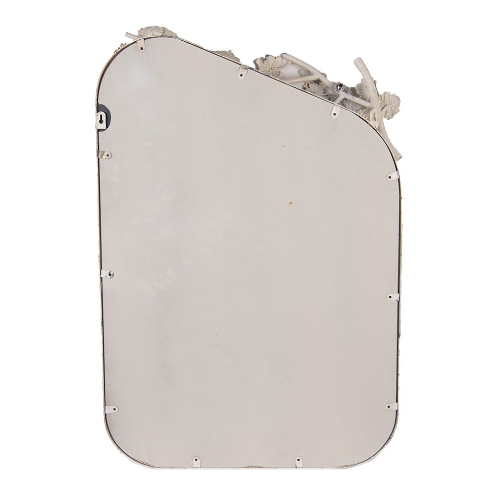 Spiegel 58x12x89 cm Wit Metaal