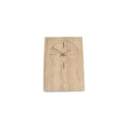 Tafelklok 16xH23,5cm travertijn beige Zone
