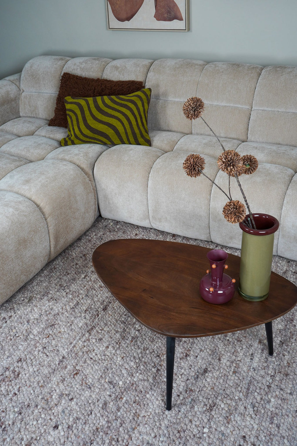 Vloerkleed Stone Bruin 428 - 240 x 340 cm