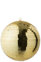 J-Line decoratie Discobal Spiegel - kunststof - goud - L