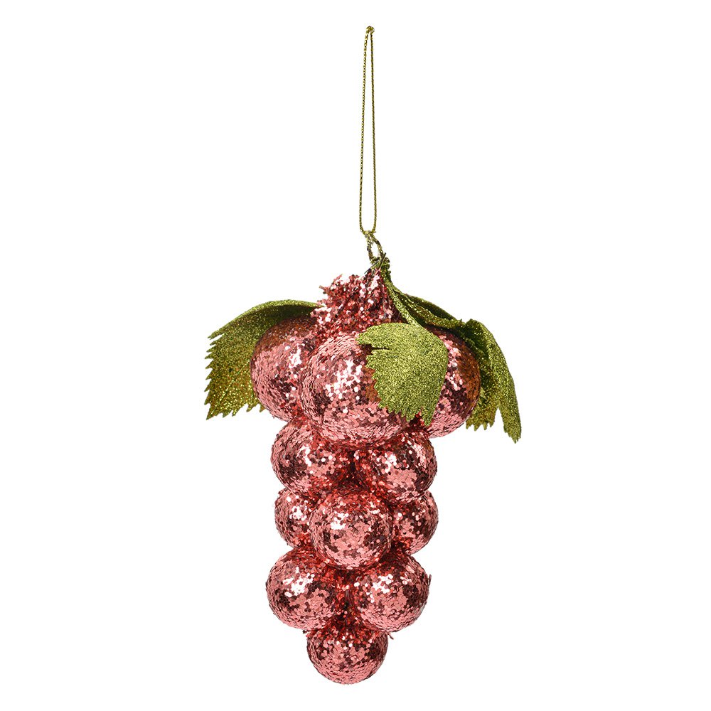 Kersthanger 8x8x14 cm Roze Kunststof