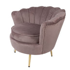 Fauteuil 83x75x76 cm Roze Textiel
