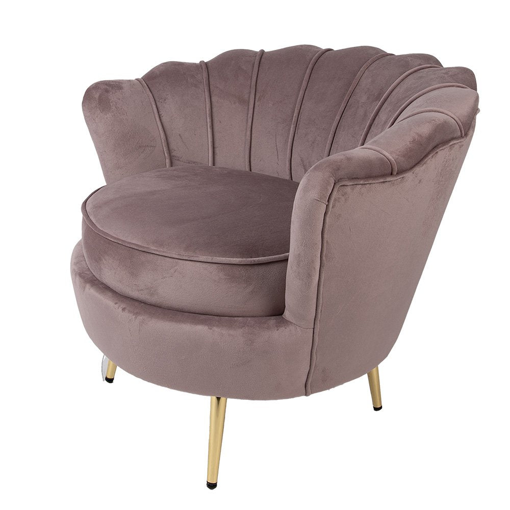 Fauteuil 83x75x76 cm Roze Textiel
