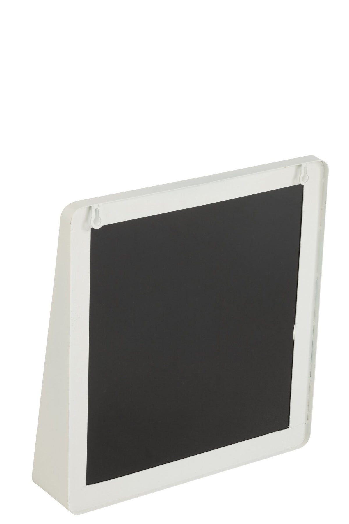 J-Line spiegel Vierkant - metaal/glas - wit - 38 x 41 cm