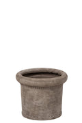 J-Line Bloempot - steengoed - greige - medium