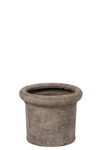 J-Line Bloempot - steengoed - greige - medium