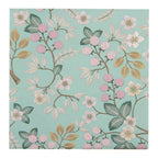 Servetten Papier Set van 20 33x33 cm Groen Papier Bloemen