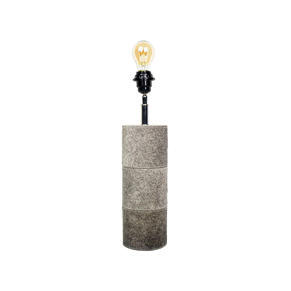 Lampvoet rond koe grijs 45cm*
