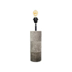 Lampvoet rond koe grijs 45cm*