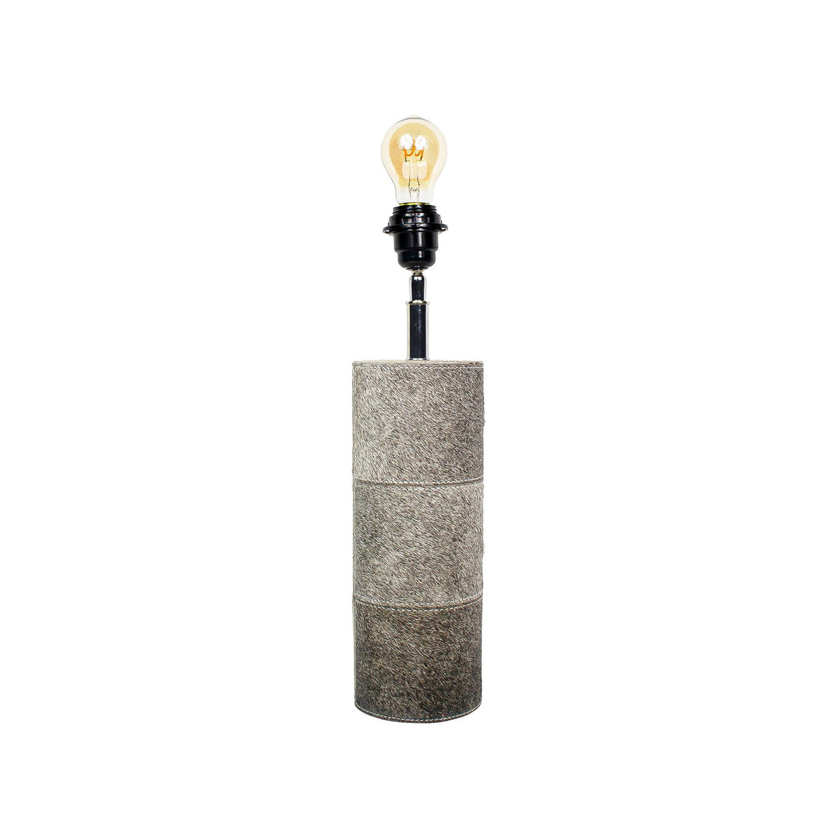 Lampvoet rond koe grijs 45cm*