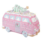 Decoratie Beeld Bus 26x13x19 cm Roze Kunststof