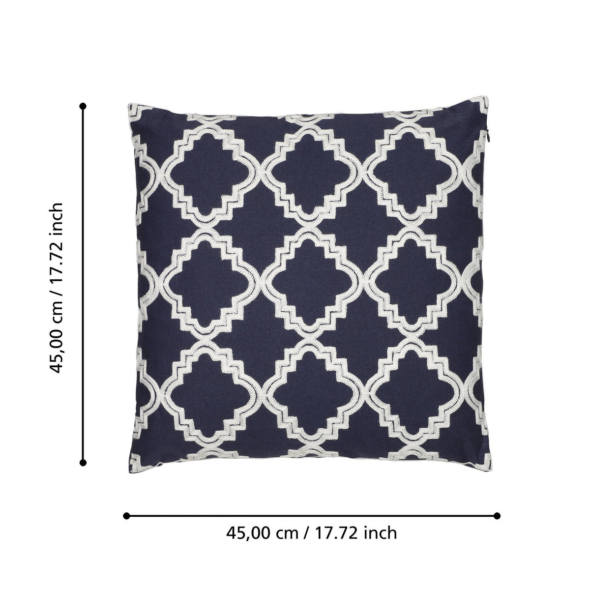 Kussen Berhala Blauw 45x45cm