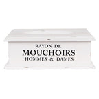 Tissue Box 28x16x10 cm Wit Hout