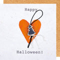 Wenskaart Happy Halloween heks