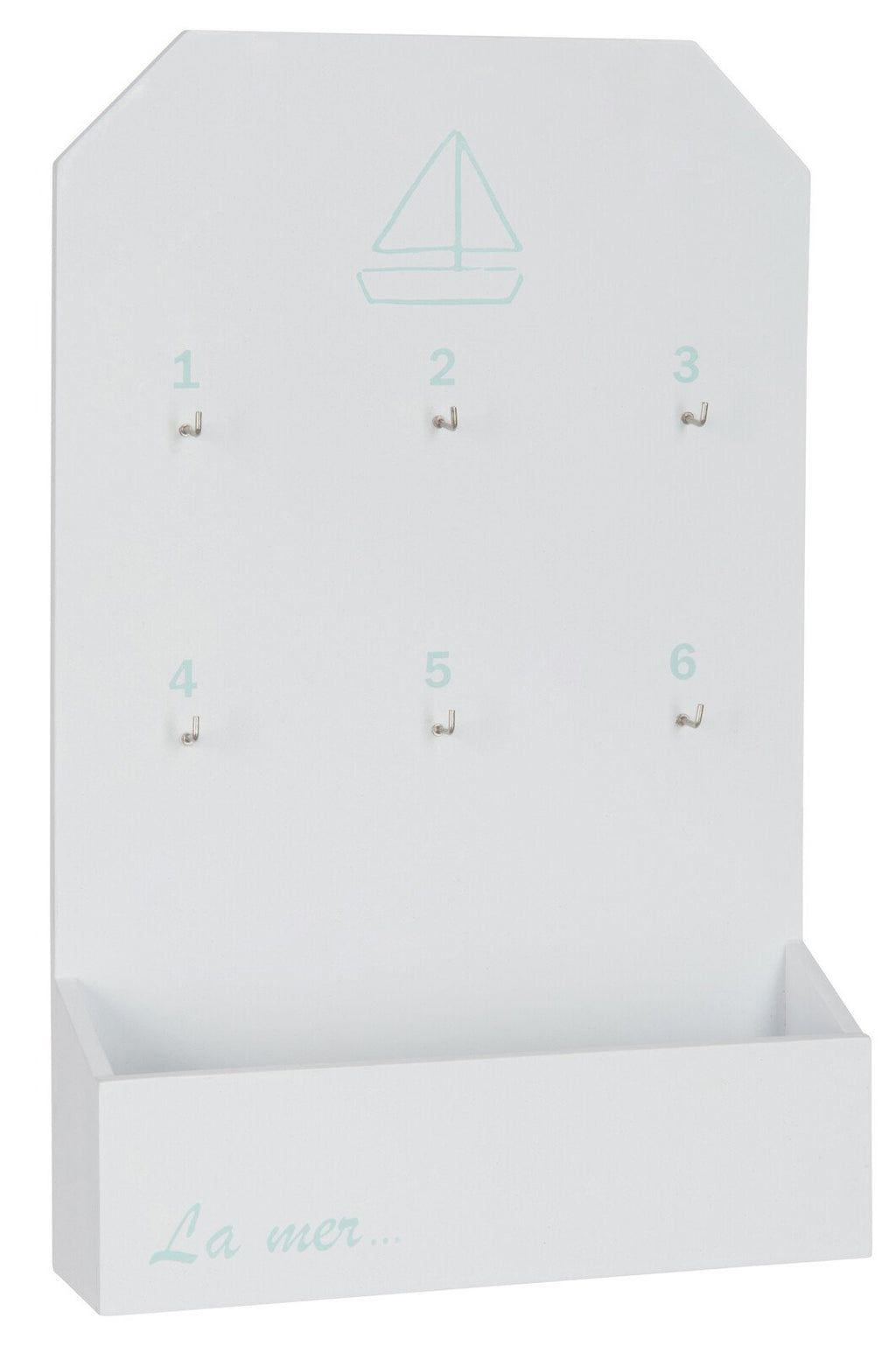 J-Line tafellamp Anker - polyresin - wit/naturel