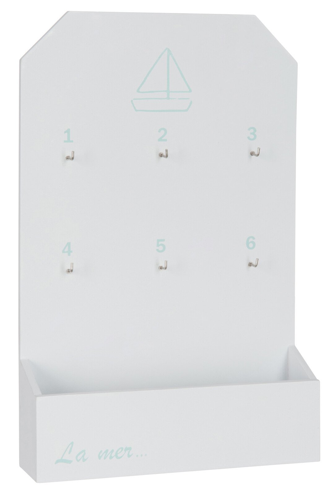 J-Line tafellamp Anker - polyresin - wit/naturel