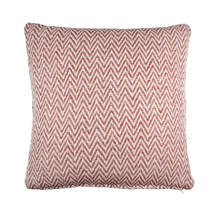 Zigzag Gerecycled kussen oranje 45x45cm