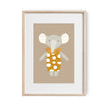 Kinderposter Olifant Juno - Goud, Eco-papier en verpakking