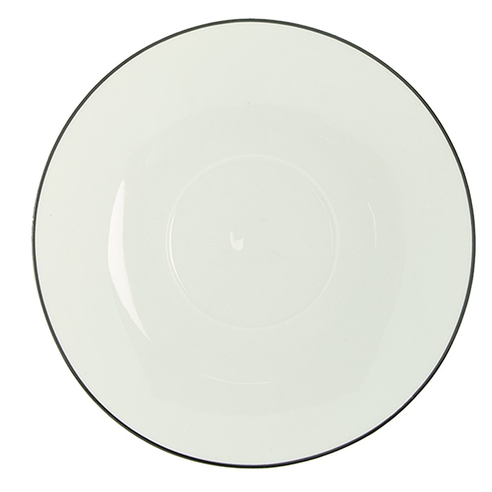 Kop en Schotel 220 ml Wit Zwart Porselein Harten Vogels Servies