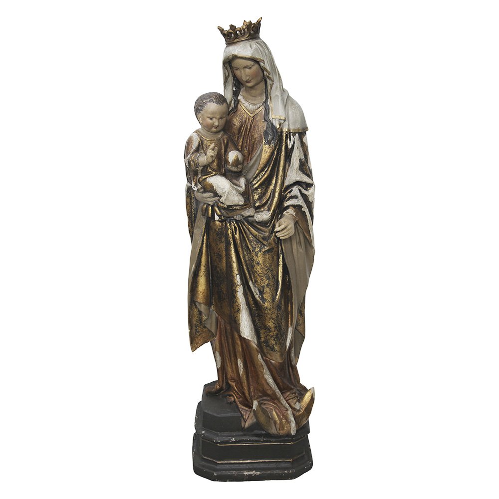 Decoratie Beeld Maria Bruin Kunststof