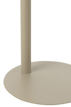J-Line Bijzettafel Rond Metaal Beige