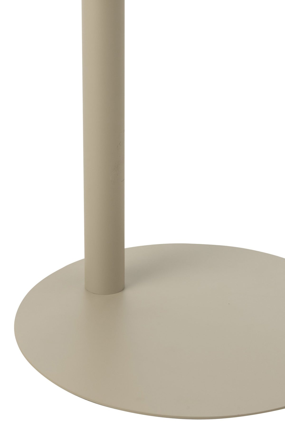 J-Line Bijzettafel Rond Metaal Beige