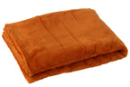 J-Line deken Snuggle - polyester - oranje