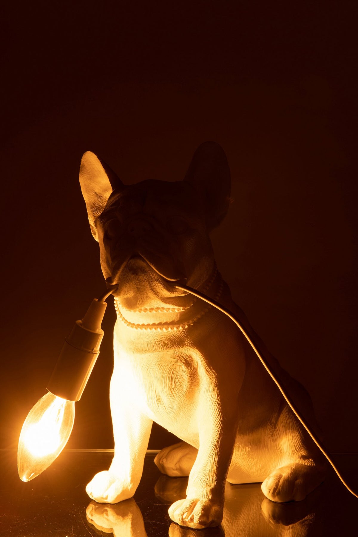 J -Line Tafellamp Bulldog - polyresin - humor
